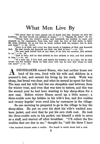 What Men Live By, and Other Tales - Leo Tolstoy